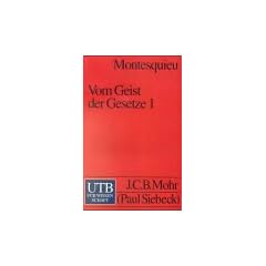 Vom Geist der Gesetze 1.