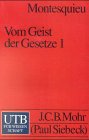 Vom Geist der Gesetze 1.