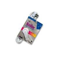 SlimLine 2235 Flat Plug Extension Cord, 2-Wire, White, 3-Foot