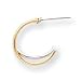 Sardelli - 14k Two-Tone Yellow and White Gold X - Hoop Earrings, 13mm x 13mm