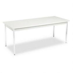 HON UTM3072QQCHR 72 by 30 by 29-Inch Non-Folding Rectangular Utility Table, Light Gray On Sale