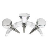Godinger Crystal Bottle Stoppers, Set of 3