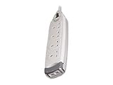 Belkin SurgeMaster, 4-Way, Tel/Fax/Modem/Cable or DSL Modem Protection, 2m Cable