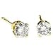 1/3 Carat Diamond Stud Earrings in 14K Yellow Gold