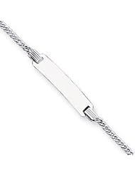 Sterling Silver Baby ID Bracelet