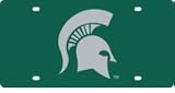 SD02203 Michigan State University Spartan Acrylic License Plate