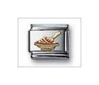 Sculpture Spaghetti Plate Red Classic Enamel, Italian Charm by Nomination Charms
