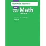 Holt Middle School Math: Course 3 - Readiness Activities with Answer Key by  Holt Rinehart Winston
