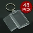 Acryl Photo Frame Keychains - 48 Pieces