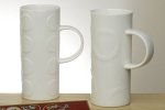 Set of 6 Bone China Latte Mugs  from The Nice Company