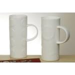Set of 6 Bone China Latte Mugs