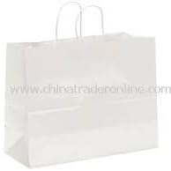 "WOW..1 penny Shipping!!!" Vogue shopper, 16x6x12 White Paper Bags, 250/bundle- Paper Twisted Handles - 42.7 Cents Per Bag, $106.99 per bundle.
