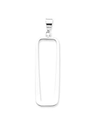 Sterling Silver Rectangle Pendant