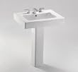TOTO Pedestal Lavatory 8" Centers COTTON WHITE