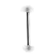 Stainless Steel with UV Clear Barbell Sold as a Pair