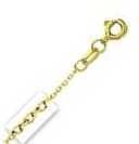 18k Yellow Gold 18 Inch X 1.1 mm Cable Chain Necklace - ... thumbnail