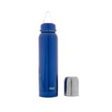 OrganicKidz Stainless Steel Vacuum Insulated Baby Bottle. Narrow Neck Bottle (9oz/270ml Blue)