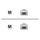 APC - Phone cable - RJ-11 (M) - RJ-11 (M) - 4.57 m