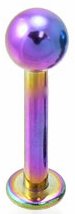 Labret acier avec boule - piercing lobe - piercing levre - piercing cartilage - piercing lèvre et/ou piercing madonna