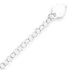 Sterling Silver Heart Charm Child's Bracelet - 6 Inch
