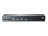 HP Server Console Switch 1x4 - KVM switch - PS/2 - 4 ports - 1 local user - 1U