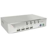 4PORT Multi -platform PS/2 USB KVM with 4PORT USB Hub