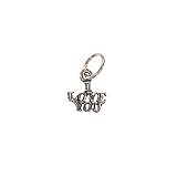 Sterling Silver Message Charm I Love You