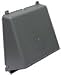 6"GRY RND Plas Wall Cap