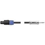 Hosa 3' Neutrik Speakon to 1/4" Phone Male Speaker Cable, 14 AWG, with 2 Conductors