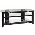 NFV49 - Natural 3-Shelf Extra-Wide Flat Panel TV Stand (Black, Cherry or Mocha)