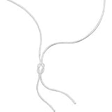 Silver Snake Knot Necklace by Elements