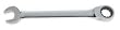 Westward 1LEA1 Ratchet Box Wrench, 12 Pt, 1/2 In, 7.25 OAL