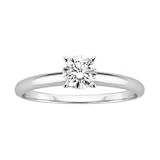 Certified 1 ct. Colorless Diamond Solitaire in 14K White Gold