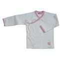 Sckoon Organic Cotton Kimono Top Rose Layette - Size 3-6 Months