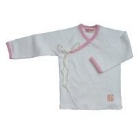 Sckoon Organic Cotton Kimono Top Rose Layette - Size 0-3 Months