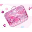 Pecoware Girl Sleep Over Fun Dress Up Case, Ballet Tutu - Wings- Wand- Shoes - Crown and Jewelry Set - packed in a suitcase for traveling!
