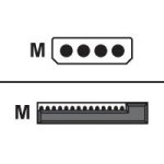 105341: Belkin - Power cable - 4 pin internal power (M) - 15 pin SATA power (M) (F2N513b)
