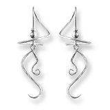 EarspiralTM Earrings 85S SS Sterling Silver. People say they look like little Dancers!