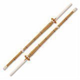Kendo Shinai Traditional Japanese Bamboo Practice Sword SET of 2