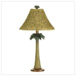 Rattan Styled Palm Tree Lamp
