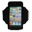 Premium Black Adjustable Wrist Armband Sports Gym Carrying Case Cover for Apple iPod Touch 4, 4G, 4th Generation - Luxmo R