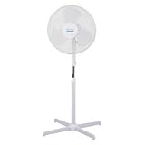 Ace Midea Fans FS40-8M "Living Accents" 3-speed Oscillating Pedestal Fan - 16"