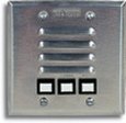 Tektone Apartment Station, flush mount, 4-wire, 2-gang stainless steel