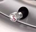 MINI Cooper S Genuine Factory OEM 36110429652 S Logo Valve Stem Caps 2002 - 2012