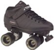 Riedell Carrera Quad Speed Skates - Size 1 - Black boot