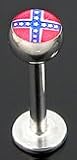 Rebel Flag Labret Jewelry