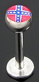 Rebel Flag Labret Jewelry