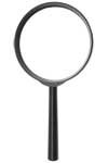 SPECIAL - 3 inch 5x Ergo Handle Magnifier, Glass Lens