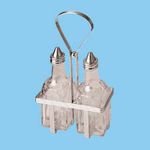 Oil/Vinegar Cruets Only With Stainless Steel Tops 5 oz. 12 Cruets per case, 12/BX