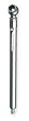 Westward 2HKW8 Tire Pressure Gauge, Pencil, 120 PSI
